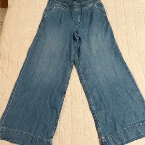 GAP Flare Wide-Leg Jeans in Light Blue